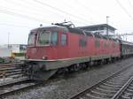 SBB - Re 6/6 11603 abgestellt in Langenthal am 23.03.2014