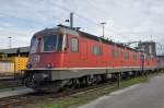 Re 6/6 11689 wartet beim Güterbahnhof auf den nächsten Einsatz.