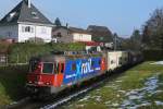 SBB: Güterzug mit der Re 6/6 620088-5 x rail  ARTH GOLDAU  bei Biberist am 7.