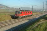 Re 6/6 11672 Balerna in der Nhe von Buchs ZH am 15.12.06