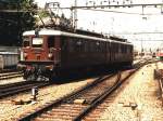 273 Ae 8/8 (BLS) auf Bahnhof Spiez am 21-07-1995. Bild und scan: Date Jan de Vries. 