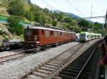 BLS - Ae 8/8  273 und Triebzug RABe 535 .. in Ausserberg am  07.09.2013