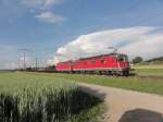 Kleiner Trost: Re 10/10 mit Stcker am 20.05.2011 bei Mattstetten.