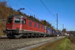 SBB: Güterzug mit Re 10/10 bei Roggwil-Wynau am 7.