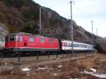 Re 4/4 II 11118 mit CIS nach Bern(-Basel)bei Hohtenn