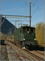 Highlight 2013: Neben verschieden Altbauloks und Zügen, die in der ersten Jahreshälfte in Lausanne fotografiert werden konnte, war dann die mit einem Güterzug verkehrende Ae 4/7 10997 eine wunderschöner Höhepunkt. 
Ae 4/7 10997 in Raron am 7. Nov. 2013