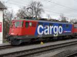 SBB Cargo -  610 489-7 im Bahnhof von Frauenfeld am 11.11.2007