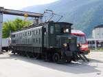 SBB Historic - Ae 4/7  10976 im Bahnhofsareal in Martigny am 31.05.2015