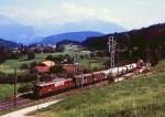 BLS 207 bei Kumm, 19.07.1989, Zug 60332.