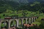 Der zweite Extrazug, welcher an diesem Tag zwischen Frutigen und Kandersteg pendelte, bestand aus der Ae 6/8 205 und den Wagen des Swiss Classic Trains.