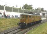 Jubilumsparade 1997 in Lausanne.Die BLS Lok Ae 6/8 Nr.205  (1926-1943)auf der Paradestrecke.(Archiv P.Walter)