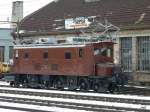 BLS - Oldtimer Lok Ce 4/6 307 im Bahnhofsareal von Burgdorf am 30.01.2010