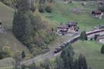 Zum Hundertjahrjubiläum 2019 fuhr SBB Historic am 19.10.2019 mit drei Krokodilen über den Gotthard. Hier bei der Rückfahrt in Wassen.