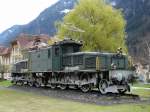 SBB - Denkmal Lok Ce 6/8 14270 in Erstfeld am 09.04.2012