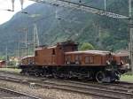 SBB Historic Ce 6/8 II 14253 am 05.07.03 in Erstfeld  Um Stillstandsschden zu vermeiden werden die historischen Fahrzeuge des Standorts Erstfeld regelmssig bewegt 