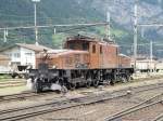 SBB Historic Ce 6/8 II 14253 am 05.07.03 in Erstfeld Um Stillstandschden zu vermeiden werden die historischen Fahrzeuge des Standorts Erstfeld regelmssig bewegt