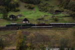 SBB - Historic, Ce 6/8 III, 14305 + 13302 + 14253, 19.10.2019, Gurtnellen