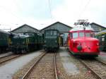 SBB - Fahrzeugparade mit Ce 6/8 14305 und Ae 4/7 10905 und RAe 2/4 1001 am Depotfest im Depotareal in Olten am 08.05.2010