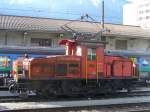 SBB  - Rangierlok Ee 3/3 16371 im SBB Bahnhof von Brig am 10.03.2007