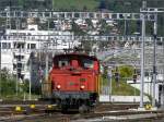 Ee 3/3 16428 auf Querfahrt im Churer Gleisvorfeld.