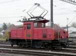 SBB - Rangierlok Ee 3/3 16452 im Bahnhofsareal von Biel/Bienne am 16.11.2008