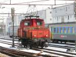 SBB - Rangierlok Ee 3/3 16362 im Bahnhof Rapperswil/SG am 16.01.2010 ..