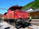 SBB - Rangierlok Ee 3/3 16386 abgestellt in Vallorbe am 31.07.2010  ..