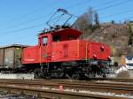 SBB - Rangierlok Ee 3/3  16440 im Bahnhof von Menznau am 02.03.2012 ..