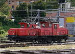 SBB - Rangierlok Oldtimer Ee 3/3 16383 und 16440 vor dem Depot in Chur am 20.09.2017