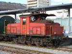 SBB - Rangierlok Ee 3/3 16424 im SBB Bahnhof von Biel / Bienne am 21.01.2007