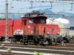 SBB - Rangierlok Ee 3/3 16456 in Dniken am 15.07.2011 mit Bemalung die in einer Nacht und Nebel Aktion seit dem September 2009 auf der Rangierlok vorhanden ist.