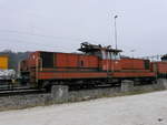 SBB - Rangierlok Ee  6/6 ..... abgestellt im Güterbahnhof in Biel/Bienne am 24.02.2018