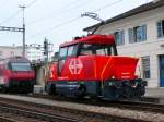 Neuer Rangierlok vom Stadler Ee 922 002-1 in Romanshorn am 28.02.2010