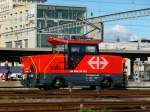 SBB - Neu im Bahnhof Biel das Stadler  Papmobil  Ee 922 014-6 im Personenbahnhof am 08.09.2010  ..