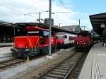 SBB - SBB Bahnhof Basel mit den Rangierloks Ee 922 006-2 und der Ee 3/3 934 559-2 beim warten auf Arbeit am  04.05.2012