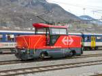 SBB - Rangierlok Ee 922 021-1 im Bahnhofsareal in Brig am 24.03.2013