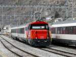 SBB - Rangierlok Ee 922 012-0 im Bahnhofsareal in Brig am 24.03.2013