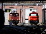 SBB - Rangierloks Ee 3/3 16388 und Ee 922 017-9 in Chur am 20.09.2013