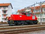 CJ - Rangierlok Ee 3/3  91 85 193 6 153-6 (ex PTT) im Tavannes am 21.04.2012 ..