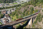 SBBH Ce 6/8 II 14253 / Erstfeld - Göschenen / Chärstelenbachbrücke Amsteg, 18. September 2021<br>
Gotthard Bahntage 2021