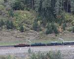 Zum Hundertjahrjubiläum 2019 fuhr SBB Historic am 19.10.2019 mit drei Krokodilen über den Gotthard. Hier bei der Rückfahrt in Wassen.