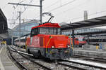 Ee 922 022-9 rangiert am Bahnhof SBB. Die Aufnahme stammt vom 01.03.2018.