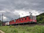 Re 10/10 mit GZ bei Gelterkinden am 09.8.2011