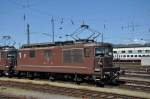 Re 425 188 der BLS wird beim Badischen Bahnhof in Basel bereitgestellt für einen weiteren Auftrag. Die Aufnahme stammt vom 23.05.2014.