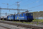 Doppeltraktion, mit den WRS Loks 421 381-5 und 421 373-2 durchfährt den Bahnhof Pratteln. Die Aufnahme stammt vom 12.07.2022.