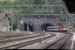 Aus dem Archiv...Gotthardbahn<br>
Mein erstes je gemachtes Bild von der Gotthardbahn. Zu sehen ist die Re 4/4 II 11108 in Swiss-Express-Lackierung mit einem IR am 13. August 2010 beim Verlassen des Gotthardtunnels in Göschenen.