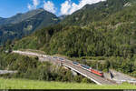 SBB Re 420 200 / Gotthard Panorama-Express Lugano - Arth-Goldau / Intschireussbrücke, 18. September 2021