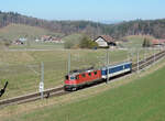 Burgdorf - 4. März 2022 : Re 420 299 mit dem sogenannten  Jailtrain .
