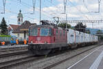 Re 420 245-3 durchfährt am 10.06.2024 den Bahnhof Rupperswil.