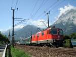 Re 4/4 II 11172 mit IR bei der Abfahrt aus Flelen am 28.08.2008